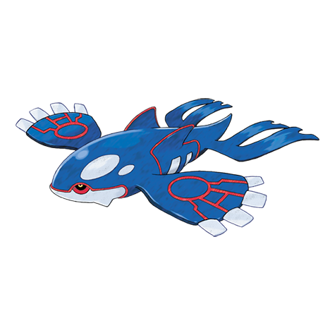 Kyogre, ballena legendaria de agua representante de Hoenn